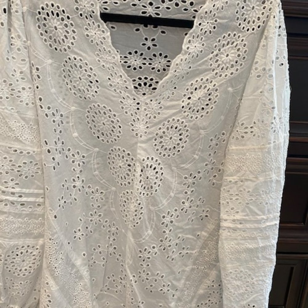Tolani Eyelet Top
